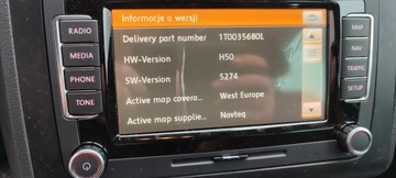 Радионавигация оригинал Vw Rns 510 Passat Tiguan Golf Touran Ideal 1T0035680B