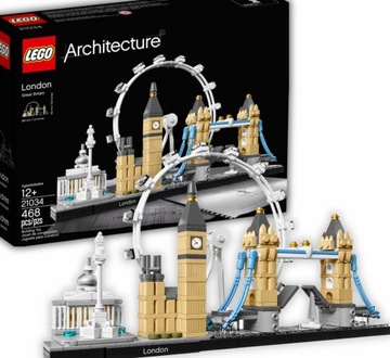 KLOCKI LEGO ARCHITECTURE LONDYN 468 ELEMENTÓW LEGO LONDON