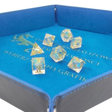 ПОДНОС ДЛЯ КОСТЕЙ ИЗ БАРХАТА КОЖИ RPG ПОДНОС ДЛЯ КОСТЕЙ RPG RENOVATED INN 17 СМ