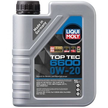 OLEJ LIQUI MOLY 0W20 1L TOP TEC 6600 SP LIQUI MOLY