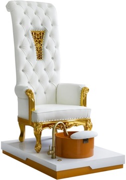 Fotel kosmetyczny klasyczny pedicure SPA hydromasaż z masażem pleców