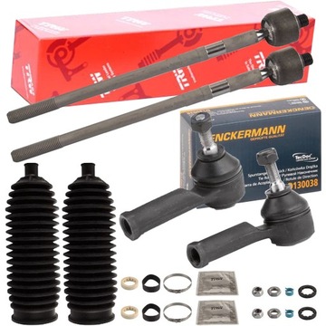 TRW DRĄŻKI+KOŃCÓWKI+OSŁONY RENAULT CLIO III MICRA