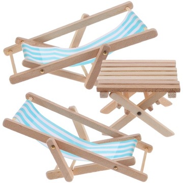 НАБОР МИНИ-Шезлонгов ДЛЯ КУКОЛЬНОГО ДОМА