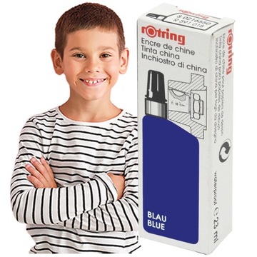 TUSZ KREŚLARSKI ROTRING NIEBIESKI 23ml KALIGRAFIA