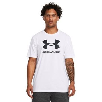L Мужская футболка Under Armour Sportstyle Logo белая 1382911 100 л
