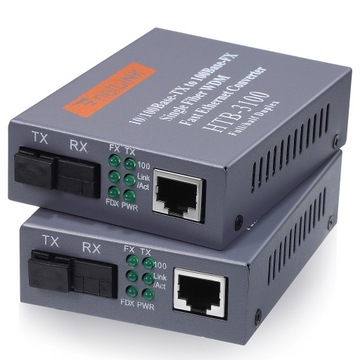 Modem światłowodowy Konwerter mediów Światłowód na