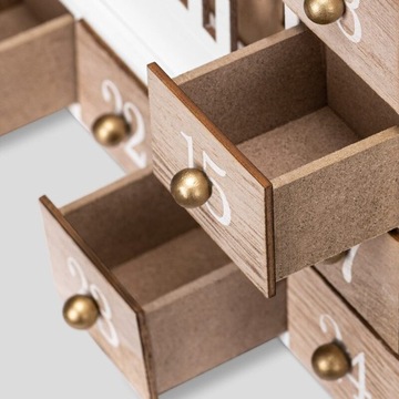 ДЕРЕВЯННЫЙ АДВЕНТ-КАЛЕНДАРЬ СО СВЕТОДИОДНЫМ ПЕЙЗАЖЕМ