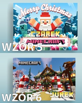ПАЗЛ MINECRAFT С ИМЕНЕМ + ХЛОПКОВЫЙ СУМОК