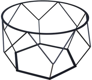 Stelaż do Stolika Okrągłego DIAMENT Loft Czarny