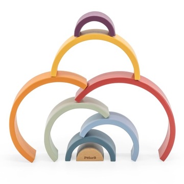 ДЕРЕВЯННЫЙ ПАЗЛ VIGA PolarB РАДУГА ТВОРЧЕСКИЕ КАБРИКИ МОНТЕССОРИ