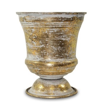 Osłonka metalowa rustykalny puchar wazon z07