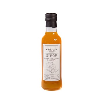 Syrop pomarańczowy z imbirem 200ml - Eterno
