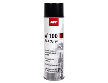 Wosk masa do zabezpieczania podwozia ANTRACYT 500ml | APP W100 WAX Spray