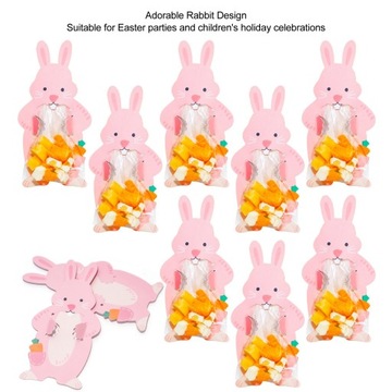 30 szt. Kartka z życzeniami w kształcie królika Urocza kartka w TP