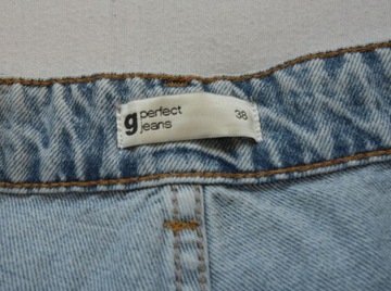 Spodenki jeansowe szorty wysoki stan jasne jeans gina tricot 38/M