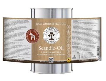 Масло OLI-NATURA SCANDIC с эффектом необработанного дерева 1л.