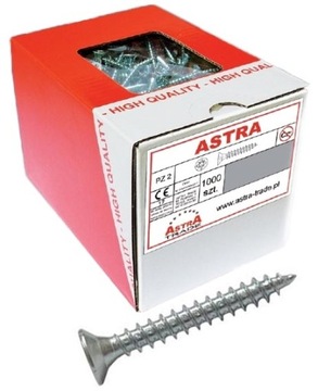 ASTRA wkręty do drewna i płyt wiórowych 4x30mm 1000szt