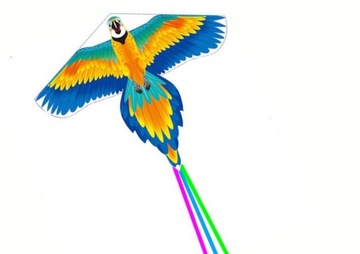Mega Duży Latawiec Ptak Długi Ogon Kolorowy Dobra jakość wykonania