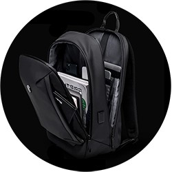 Рюкзак Arctic Hunter B00443 для ноутбука 15,6 дюйма с USB, два отделения, водонепроницаемый