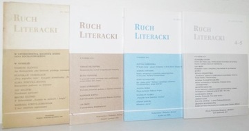 RUCH LITERACKI zestaw 4 czasopism 5-6/1986 1/2004
