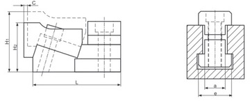 Боковой зажим для Т-образных пазов М16