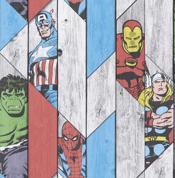 Tapeta ścienna Marvel Avengers Thor Iron Man Hulk