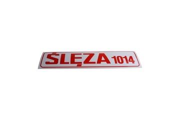 Etykieta samoprzylepna opryskiwacza Ślęza 1014