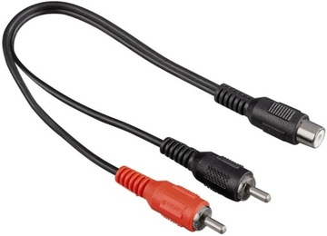 Adapter 1x Cinch F - 2x Cinch RCA M subwoofer HAMA
