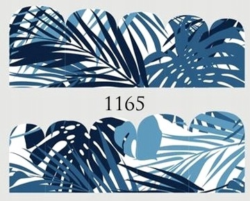 Naklejki wodne na paznokcie PALMY,LIŚCIE - nr 1165