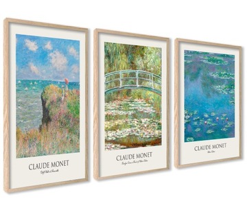 Obrazy W RAMACH Plakaty Łąka Monet Lilie 40x50cm