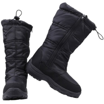 Śniegowce BOTKI DAMSKIE OCIEPLANE SOFTSHELL SUWAKI