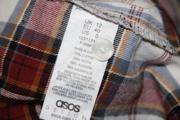 ASOS~ KOSZULA W KRATĘ OVERSIZE~~44/46