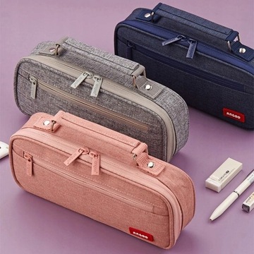 Большой школьный пенал с тремя отделениями, сумка 3-в-1.