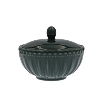 Cukiernica z pokrywką zielona MPLCo MOSAIQUE porcelanowa 220 ml