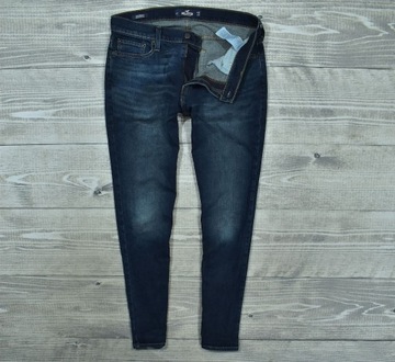 HOLLISTER Epic Flex Slim Straight Spodnie Jeansy Męskie W33 L32