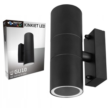 Kinkiet zewnętrzny lampa ogrodowa zewnętrzna elewacyjna ścienna GU10 LED