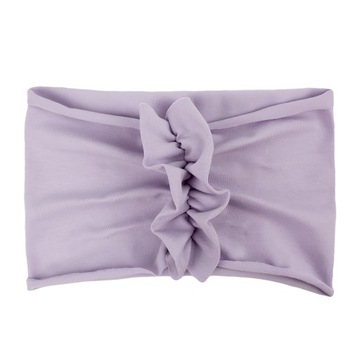 Szeroka opaska na uszy turban 4-8 lat lila