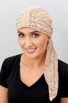 Turban WIOLA + Opaska NORA Zestaw Set Czapka 1/01
