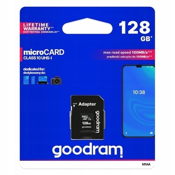 КАРТА GOODRAM MICROSD 128 ГБ MICRO CL10 SD-АДАПТЕР