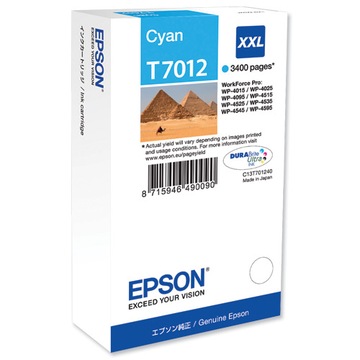 Tusz Epson T7012 XXL Cyan C13T70124010