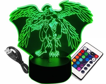 LAMPKA NOCNA 3D LED GARUDAMON DIGIMON MANGA ANIME