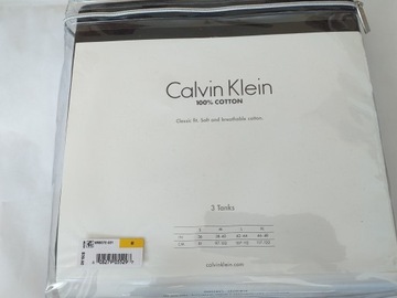 CALVIN KLEIN KOSZULKI BEZ RĘKAWÓW MĘSKIE M 3 PAK