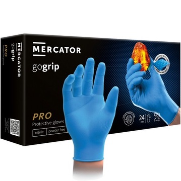 Rękawice nitrylowe SUPER MOCNE GRIP rozmiar XL