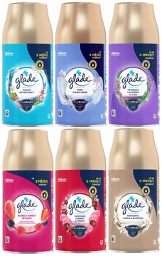 GLADE Zapasy Pure, Ocean, Lavender, Berry, Peony, Vanilla MIX