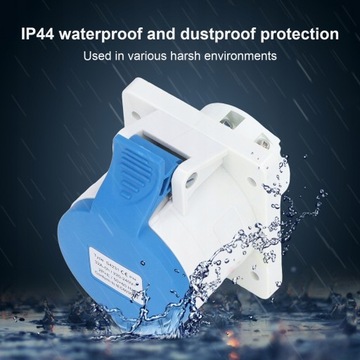 3-контактный промышленный разъем 2P E IP44