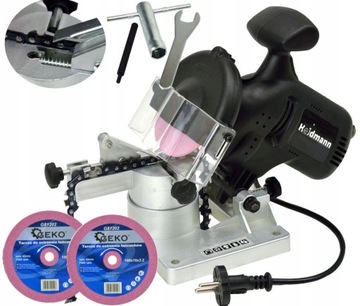 ЭЛЕКТРИЧЕСКАЯ ЦЕПНАЯ ТОЧИЛКА 750ВТ ПИЛА 2xДИСК