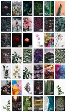 Постер B2 50x70 см Цветок Природа Весна Зеленый УЗОР