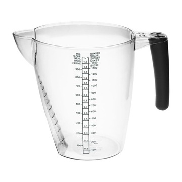 DZBANEK MIARKA KUBEK PLASTIKOWY 1,5L Z UCHEM