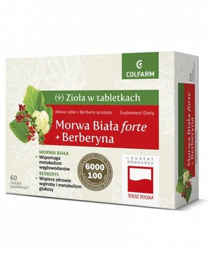Colfarm Morwa Biała Forte + Berberyna 60 tabl.