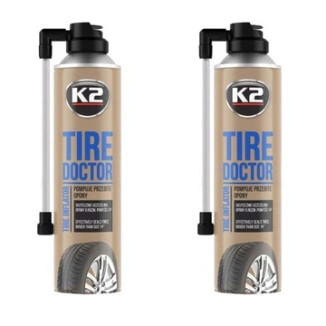 K2 Tire Doctor KOŁO ZAPASOWE 500ML DO KÓŁ POWYŻEJ 14' 2 SZTUKI